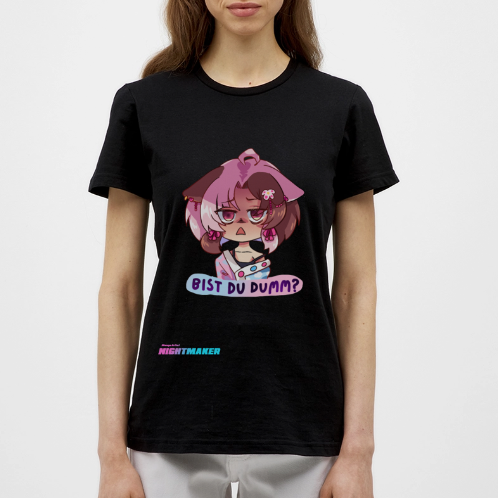 Bist du Dumm - Vtuber T-shirt - Schwarz