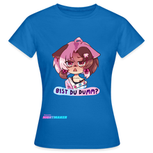 Load image into Gallery viewer, Bist du Dumm - Vtuber T-shirt - Royalblau