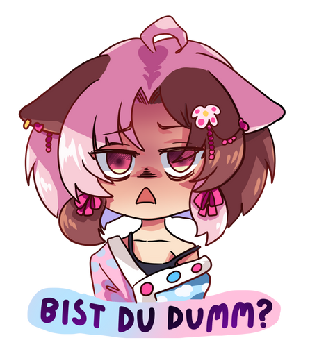 VTuber Sticker - Bist du dumm? - Nightmaker