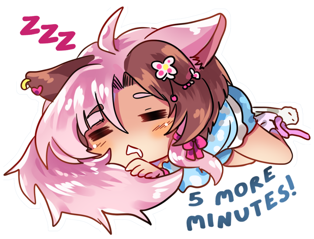 VTuber Sticker - 5 more minutes - Nightmaker