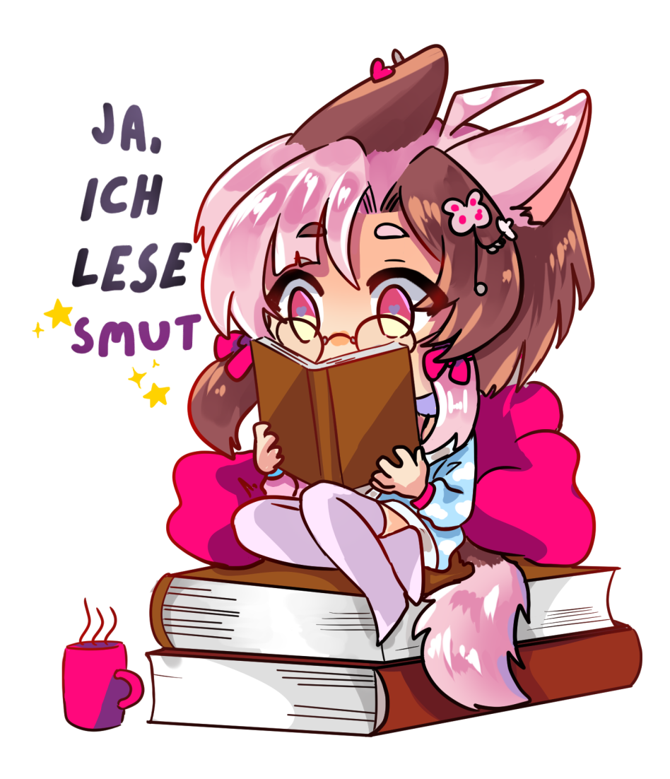 VTuber Sticker - Ja, Ich lese smut - Nightmaker