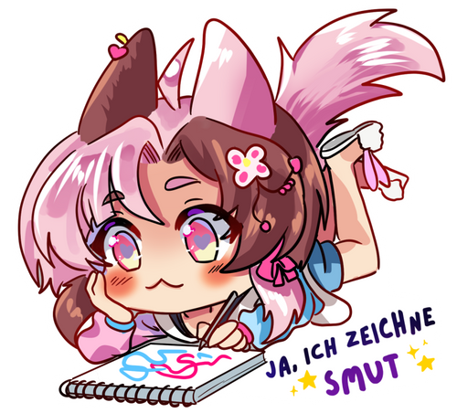 VTuber Sticker - Ja, Ich zeichne smut - Nightmaker